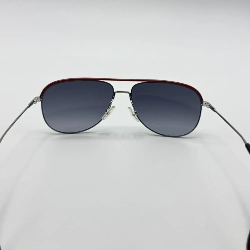 Dior Homme Sunglasses Dior0147S 010JJ Palladium Black Red Aviator Gradient Lens